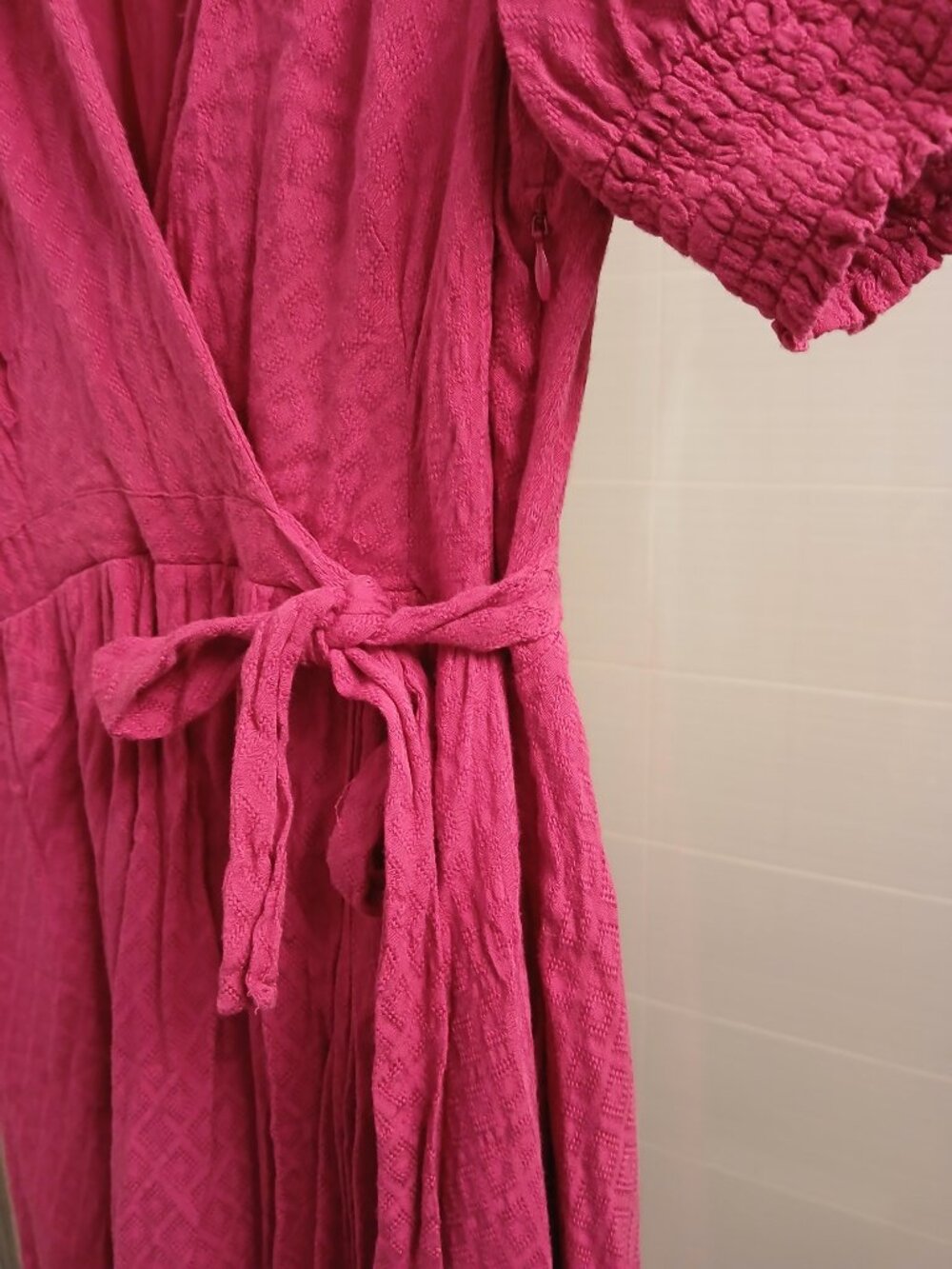 Anthropologie MAEVE Raspberry Bohemian Maxi Dress - Picture 10 of 13